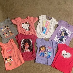 Disney Pink Minnie Mouse Kids Tank Top